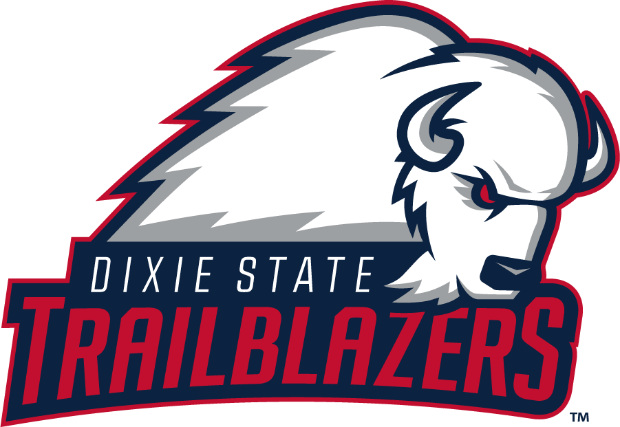 Dixie State Trailblazers logos iron-ons